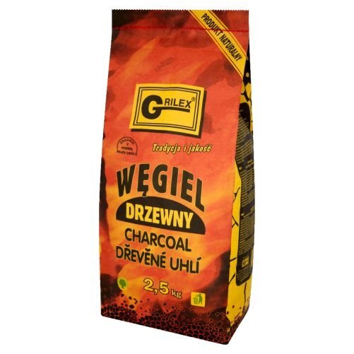 Dřevěné uhlí na gril 2,5 kg 641077