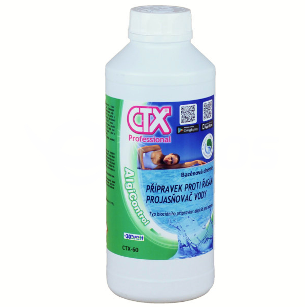 CTX-60 bazénový přípravek proti vodní řase s projasňovačem 1 litr 03188