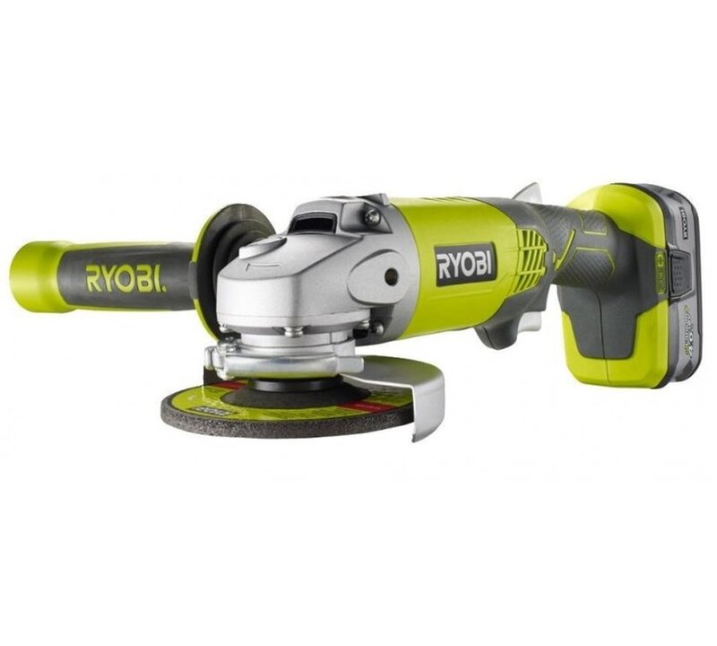 Aku úhlová bruska 115mm Ryobi R18AG-140S