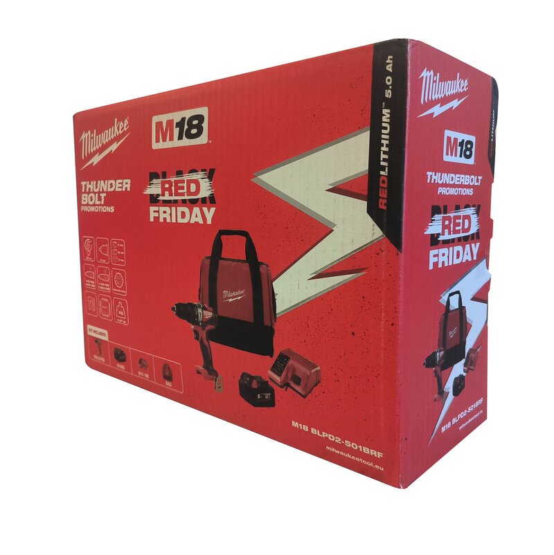 Aku příklepová vrtačka M18 BLPD2-501BRF Milwaukee 4933500775