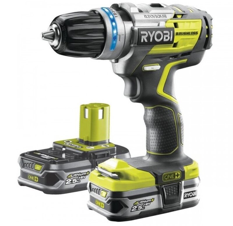 Aku příklepová vrtačka 18V Ryobi R18PDBL-225S