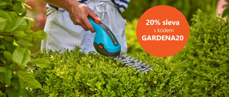 20 % na AKU stroje Gardena