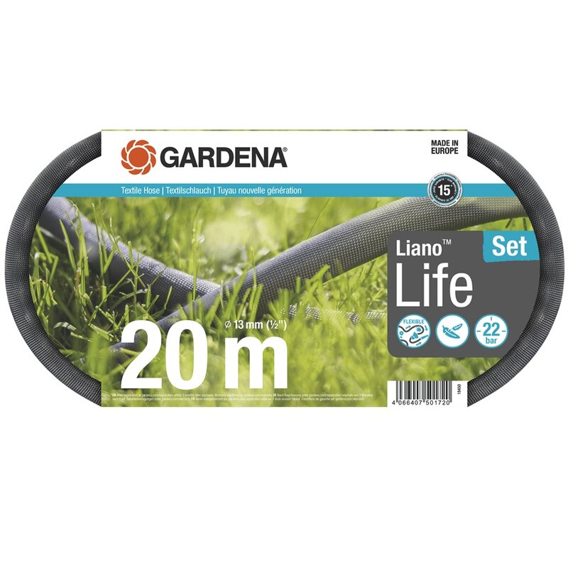 Textilní hadice Liano Life 20 m - sada Gardena 18450-20