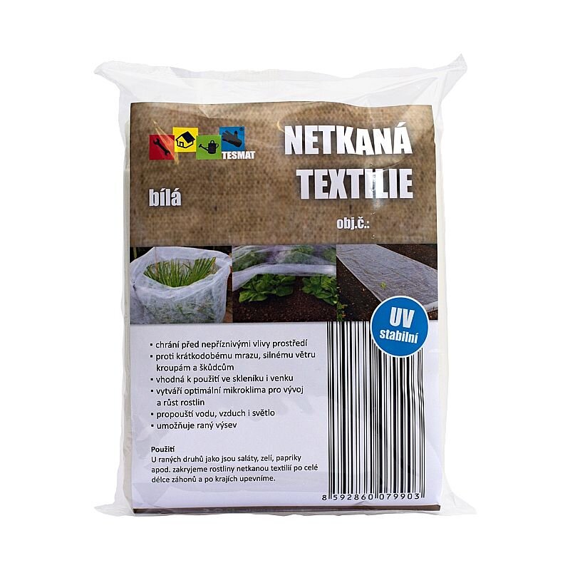 Textilie netkaná bílá, 17g/m2, 1,6x5m /SL217605XX/ TM1001