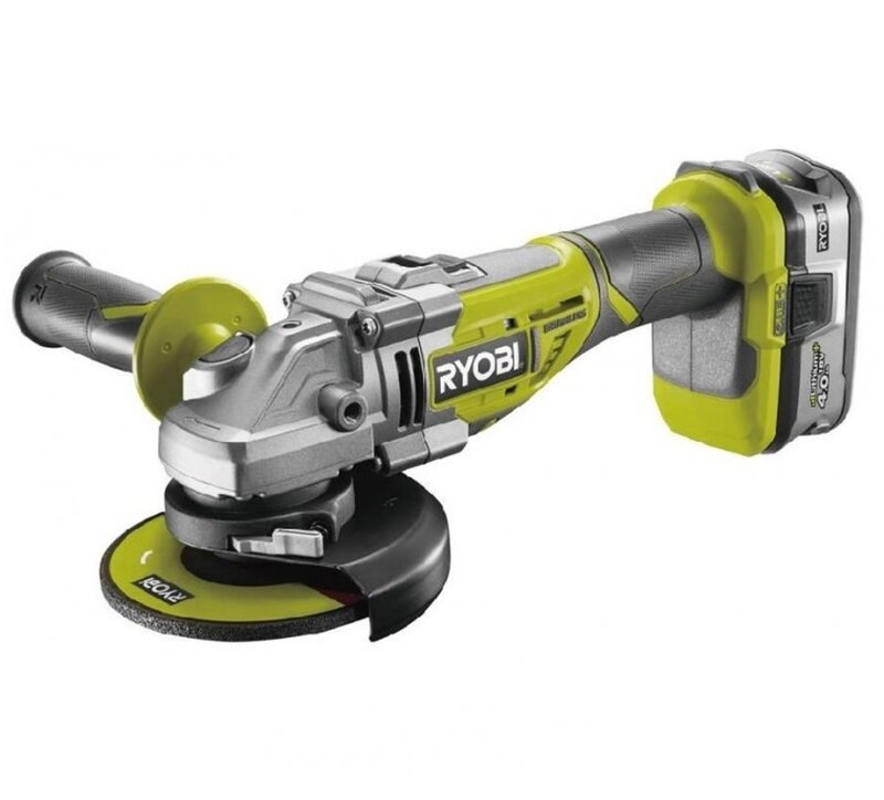 Aku úhlová bruska 125mm Ryobi R18AG7-140S