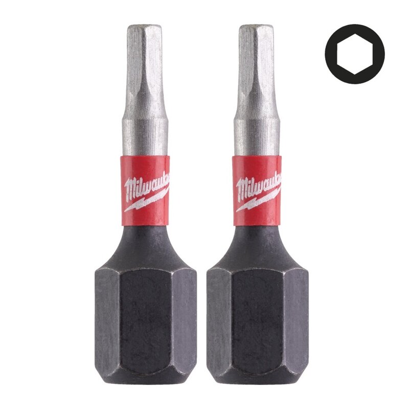 Šroubovací bity Shockwave Hex Milwaukee 4932430893