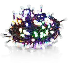 Vánoční řetěz s kuličkami a 8 světelnými funkcemi 100 LED Retlux RXL 266