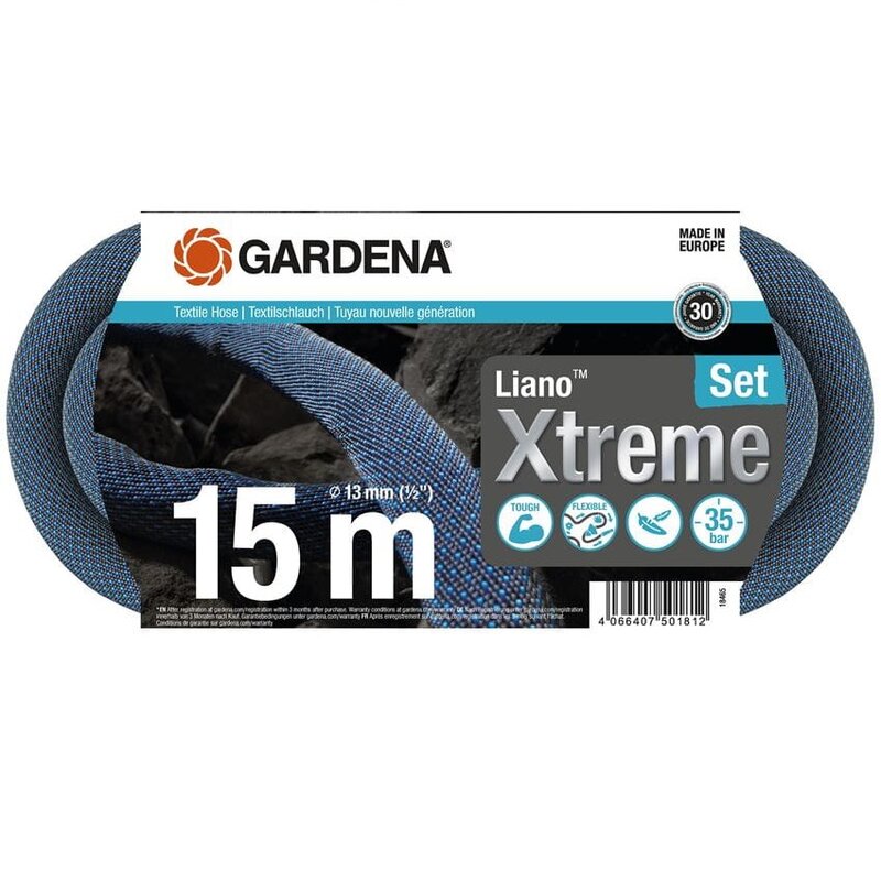 Textilní hadice Liano Xtreme 15 m - sada Gardena 18465-20