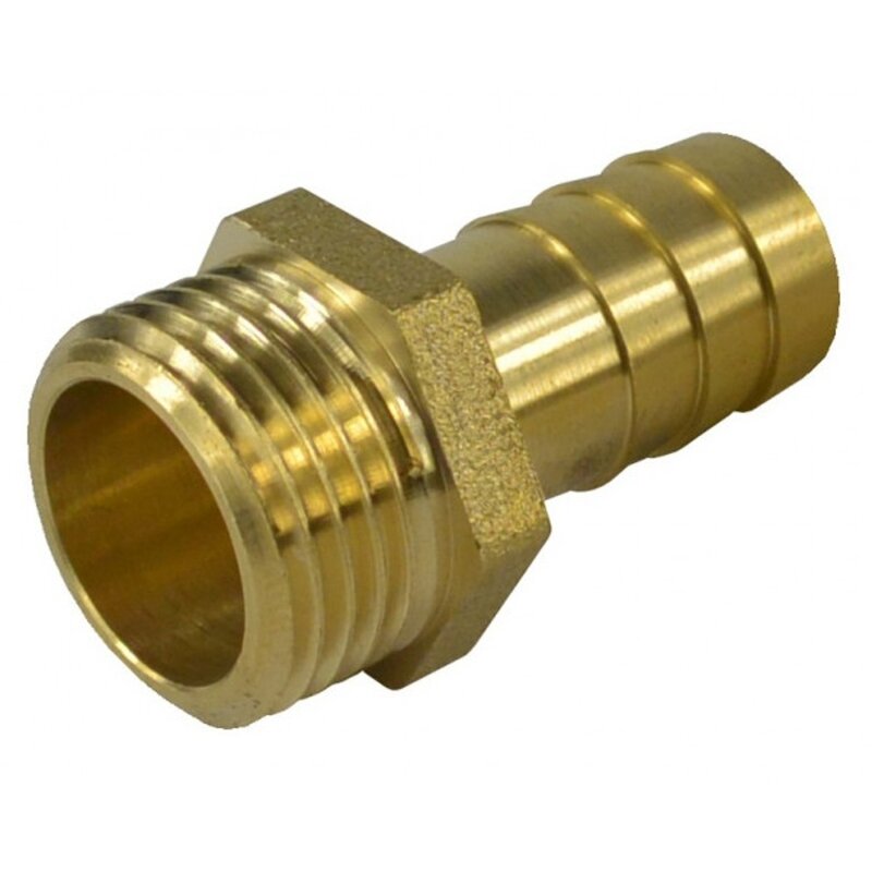 Hadičník 3/4“ x 25 mm (vnějšá závit) mosazný