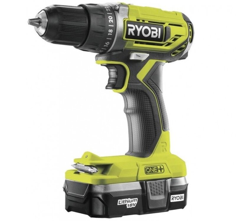 Aku vrtací šroubovák 18V Ryobi R18DD2-113G