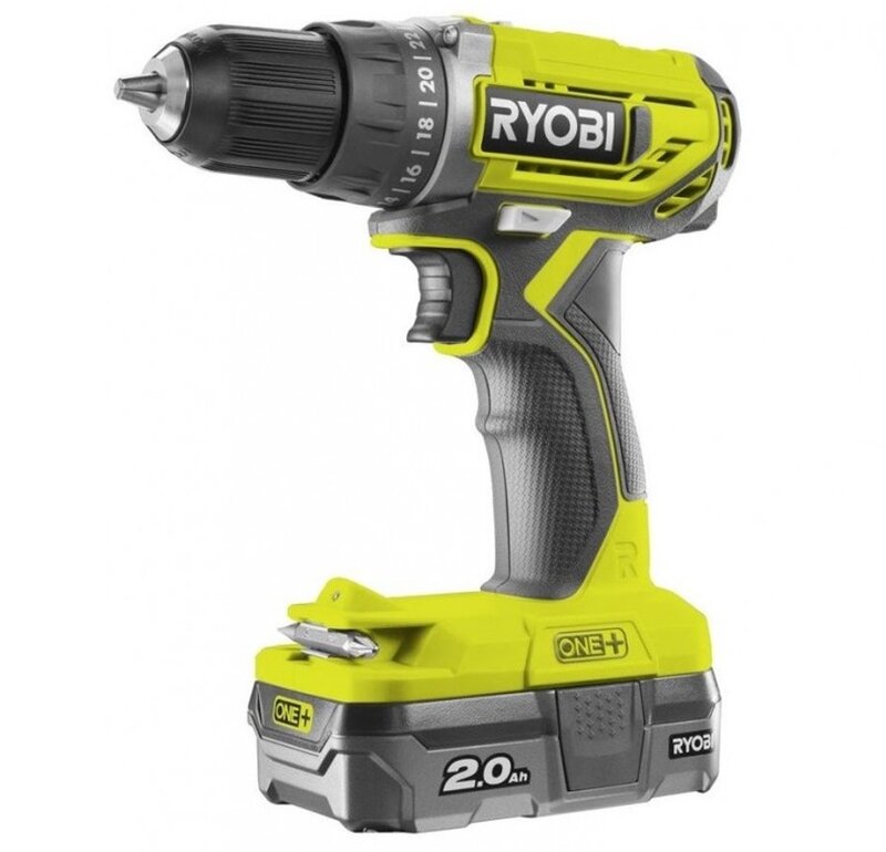 Aku vrtací šroubovák 18V Ryobi R18DD2-120G
