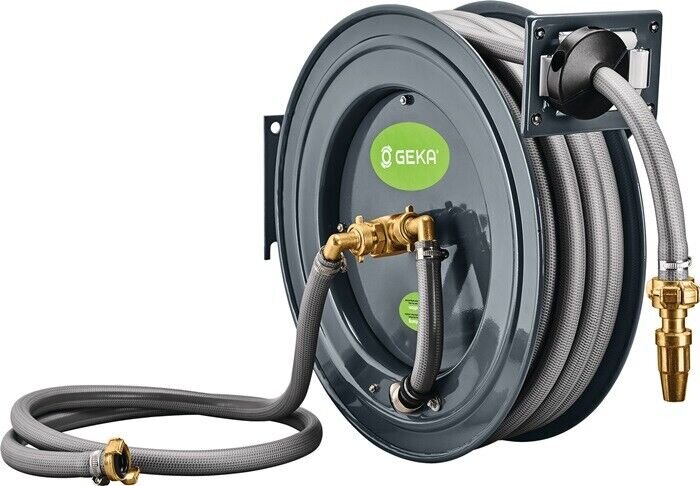 Automatický ocelový naviják hadic GEKA Plus PA20SK s 20 m 3/4“ hadice PVC