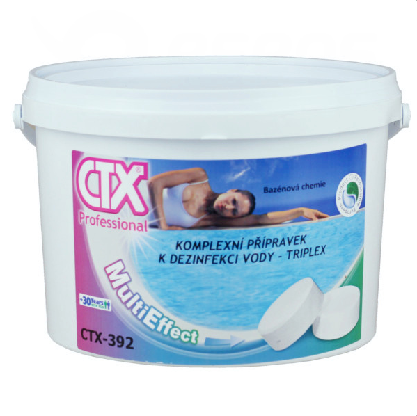 CTX-392 komplexní přípravek pro desinfekci bazénové vody - Triplex 5 kg 07900