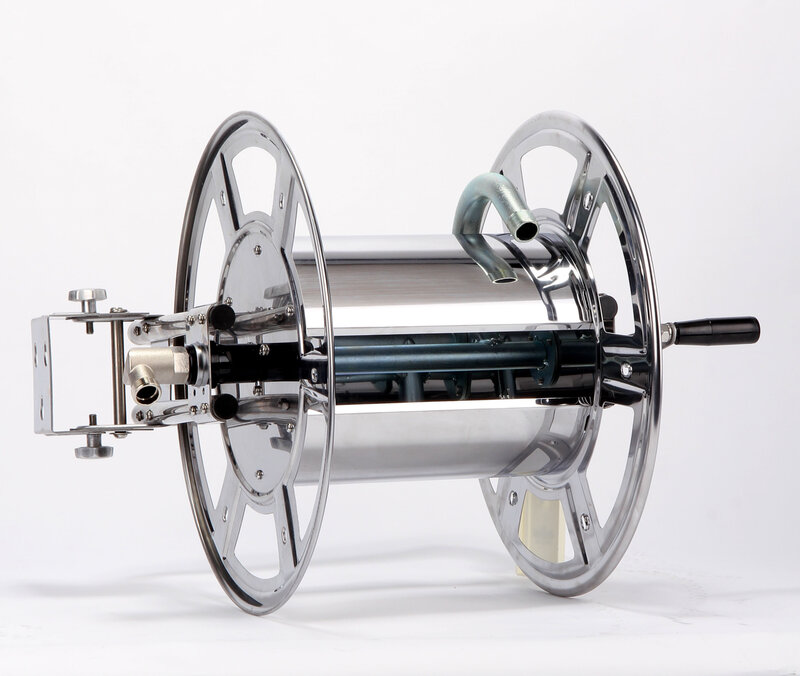 Nástěnný naviják hadic nerezový