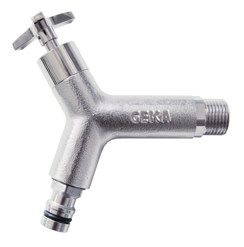 GEKA zahradní ventil sedlový 3/4“ s rychlospojkou