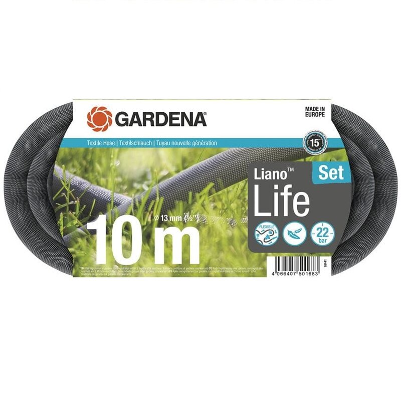 Textilní hadice Liano Life 10 m - sada Gardena 18441-20