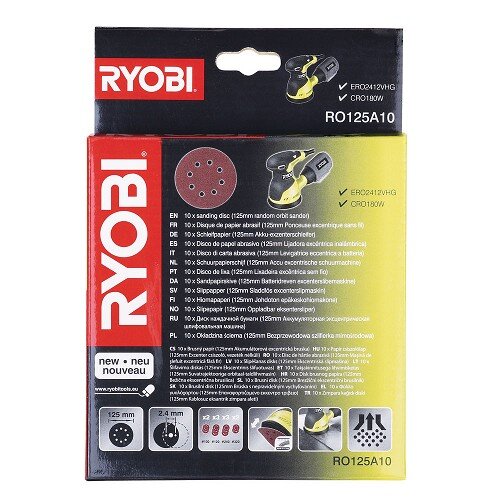 Brusný papír 125mm Ryobi RO125A10