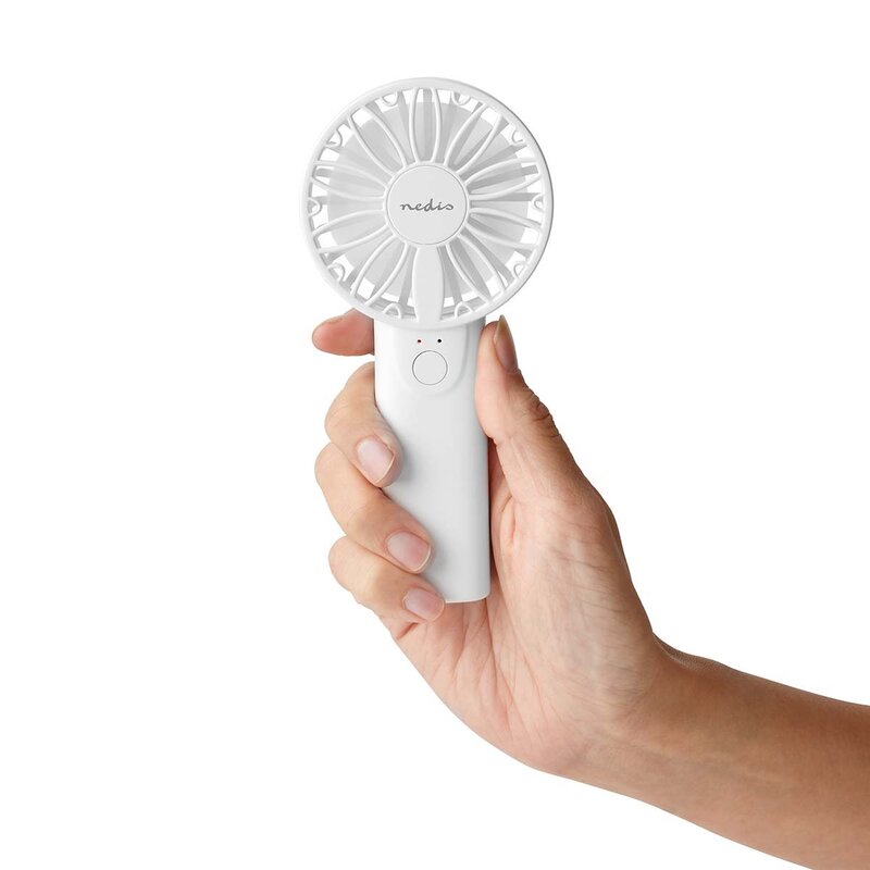 Ventilátor Nedis FNHH1WT ruční, 6 cm, bílý 7028857