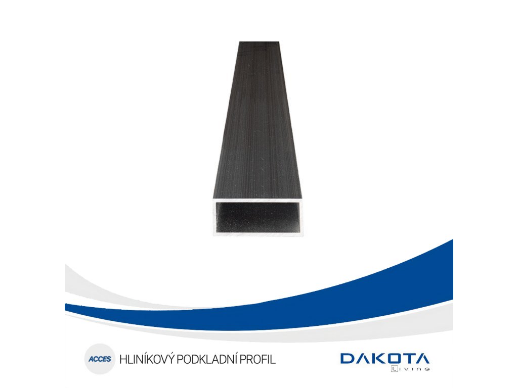 Hliníkový podkladní profil 20 x 50 x 2000 mm Dakota Living LV081/PZ